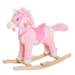 Qaba Kids Ride On Rocking Horse Toddler Plush Toy With Realistic Sounds And Swinging Tail For 3 Years Old Children 9 Qaba Kids Ride On Rocking Horse Toddler Plush Toy With Realistic Sounds And Swinging Tail For 3 Years Old Children -Children Toys Discount GUEST 0145c760 d11d 4a6c abd0 43c490878a12