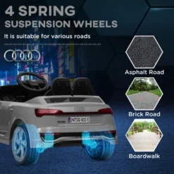 Qaba Audi Q8 E-tron Sportback Licensed 12V Kids Ride On Car, Battery Powered Kids Electric Car W/ Remote, 4 Spring Suspension Wheels 10 Qaba Audi Q8 E-tron Sportback Licensed 12V Kids Ride On Car, Battery Powered Kids Electric Car W/ Remote, 4 Spring Suspension Wheels -Children Toys Discount GUEST 07069c36 28fd 4c1a 9351 cf00fb013a92