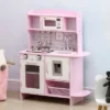 Qaba Pretend Play Kitchen With Sound Effects And Stove Lights, Kids Kitchen Playset With Storage, Water Dispenser For 3-6 Years Old, Pink 2 Qaba Pretend Play Kitchen With Sound Effects And Stove Lights, Kids Kitchen Playset With Storage, Water Dispenser For 3-6 Years Old, Pink -Children Toys Discount GUEST 0f54b4bb 3605 44f0 9c0b 1068e1d95c6f