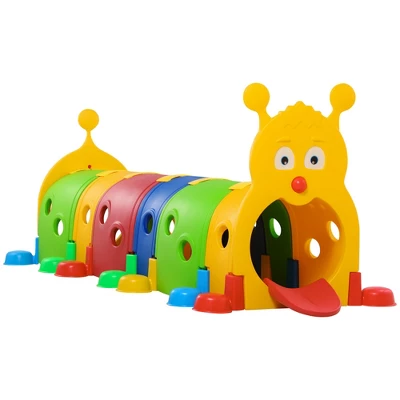 Qaba Kids Caterpillar Tunnel Outdoor Indoor Climb-N-Crawl Play Equipment For 3-6 Years Old, 6 Sections, For Daycare, Preschool, Playground 9 Qaba Kids Caterpillar Tunnel Outdoor Indoor Climb-N-Crawl Play Equipment For 3-6 Years Old, 6 Sections, For Daycare, Preschool, Playground - Image 7