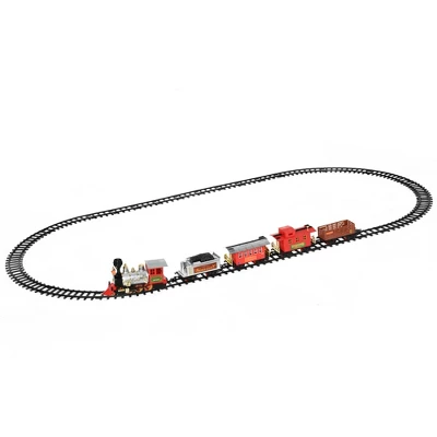 Qaba Sounds & Lights Christmas Tree Train Set For Under The Tree With Large Tracks, North Pole Express Train Set Holiday Toy For Kids, Christmas Gift 5 Qaba Sounds & Lights Christmas Tree Train Set For Under The Tree With Large Tracks, North Pole Express Train Set Holiday Toy For Kids, Christmas Gift - Image 3