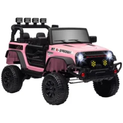 Qaba 12V Ride On Car, Ride On UTV, Battery Powered Toy Car With Bluetooth, Parent Remote, 4 Suspension Wheels, Music Horn LED Lights -Children Toys Discount GUEST 21f2f90e 98bc 409c adbc d33adcfa45a0