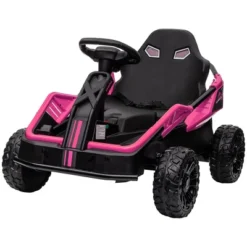 Qaba 24V Electric Car For Kids Battery Powered Kids Ride On Car With Remote Control, Spring Suspension Horn, Music, Lights, Aged 3-8 Years Old -Children Toys Discount GUEST 24c119e1 b8cf 4e46 965a 8b0237044bde