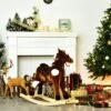 Qaba Kids Metal Plush Ride-On Rocking Horse Chair Toy With Nursery Rhyme Music - Dark Brown 1 Qaba Kids Metal Plush Ride-On Rocking Horse Chair Toy With Nursery Rhyme Music - Dark Brown -Children Toys Discount GUEST 25a6dea8 bfe5 4ed5 9905 14e0b1c79c6c