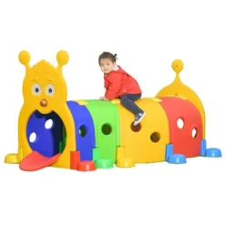 Qaba Kids Caterpillar Tunnel Outdoor Indoor Climb-N-Crawl Play Equipment For 3-6 Years Old, 6 Sections, For Daycare, Preschool, Playground 11 Qaba Kids Caterpillar Tunnel Outdoor Indoor Climb-N-Crawl Play Equipment For 3-6 Years Old, 6 Sections, For Daycare, Preschool, Playground -Children Toys Discount GUEST 27437e09 32ba 446e abe1 8026bfa19493
