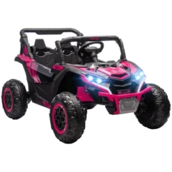 Qaba 24V 7AH Ride On Car, 2 Seater 4MPH Ride On UTV Battery Powered Toy Car With 4 Shock Absorbers, Music Horn LED Lights, For 3-8 Years -Children Toys Discount GUEST 28e477e4 bace 4e2f b572 566c61daa9c8