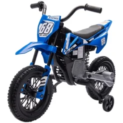 Qaba Kids Motorcycle With Twist Grip Throttle, 12V Electric Motorcycle With Training Wheels, Rear Suspension, Music For Aged 3-6 Years -Children Toys Discount GUEST 299e5abd 9001 4845 a587 b433ba432d75