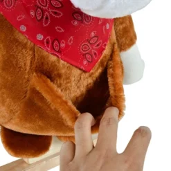 Qaba Kids Ride-On Rocking Horse Toy Rocker With Fun Song Music & Soft Plush Fabric For Children 18-36 Months -Children Toys Discount GUEST 2e5f885d 12b2 4896 af51 776a4398a8cb