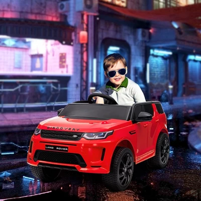 Qaba Land Rover Discovery Sport Licensed 12V Kids Ride On Car, Battery Powered Toy Car W/ Remote Control Soft Start, LED Lights, Music Horn, Red 4 Qaba Land Rover Discovery Sport Licensed 12V Kids Ride On Car, Battery Powered Toy Car W/ Remote Control Soft Start, LED Lights, Music Horn, Red - Image 2
