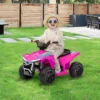 Qaba Kids ATV Quad, 6V Ride On Toy With Rechargeable Battery, Light, Music, Forward & Reverse, 4 Wheeler Battery Powered For Boys Girls, Pink 2 Qaba Kids ATV Quad, 6V Ride On Toy With Rechargeable Battery, Light, Music, Forward & Reverse, 4 Wheeler Battery Powered For Boys Girls, Pink -Children Toys Discount GUEST 341c990e e704 4d51 8b67 55b8a59da659