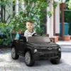 Qaba 12V Chevrolet Silverado EV RST Licensed Kids Electric Car With Parent Remote Control, Spring Suspension, Soft Start, Auxiliary Wheels, Black