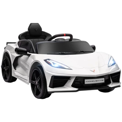 Qaba Chevrolet Corvette Licensed 12V Electric Car For Kids With Parental Remote Control, Suspension System, Music, Horn, Headlight, Slow Start 10 Qaba Chevrolet Corvette Licensed 12V Electric Car For Kids With Parental Remote Control, Suspension System, Music, Horn, Headlight, Slow Start - Image 8