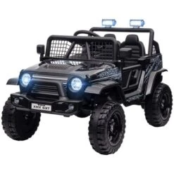 Qaba 12V Ride On Car, Ride On Truck, Battery Powered Toy Car With Remote, 4 Suspension Wheels, 3 MPH Max Speeds, Music, Horn & Lights, Black 9 Qaba 12V Ride On Car, Ride On Truck, Battery Powered Toy Car With Remote, 4 Suspension Wheels, 3 MPH Max Speeds, Music, Horn & Lights, Black -Children Toys Discount GUEST 3f34d598 291b 4ab8 850d 0eb1bbb4be77