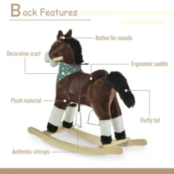 Qaba Kids Plush Ride-On Rocking Horse Toy Cowboy Rocker With Fun Realistic Sounds For Child 3-6 Years Old 13 Qaba Kids Plush Ride-On Rocking Horse Toy Cowboy Rocker With Fun Realistic Sounds For Child 3-6 Years Old -Children Toys Discount GUEST 508730b1 0e62 44a7 8fca 05ffcf7143f7