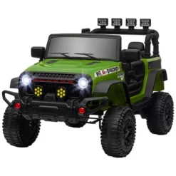 Qaba 12V Ride On Car, Ride On UTV, Battery Powered Toy Car With Bluetooth, Parent Remote, 4 Suspension Wheels, Music Horn LED Lights -Children Toys Discount GUEST 59f2744c 6a32 43fc 9d96 31a8c857393d