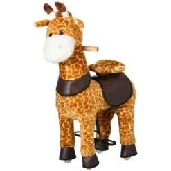 Qaba Baby Stuffed Giraffe Rocking Horse Toy For Girls And Boys, Zoo Animal Plush Ride-on Toy With Soft Feel, Interactive Toy For Kids, Giraffe Gifts -Children Toys Discount GUEST 605edf53 ec12 4a7d bf12 9f39a8d81e5c