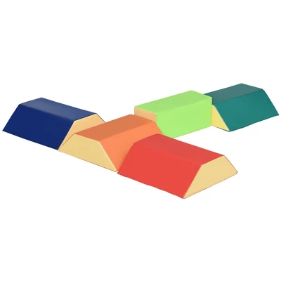 Qaba 5-Piece Soft Play Equipment, Large Baby Foam Playset For Creativity And Shape Discovery With Easy-to-Clean Surface Toddler Educational Toy 5 Qaba 5-Piece Soft Play Equipment, Large Baby Foam Playset For Creativity And Shape Discovery With Easy-to-Clean Surface Toddler Educational Toy - Image 3