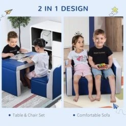 Qaba Kids Sofa Set 2-in-1 Multi-Functional Toddler Table Chair Set 2 Seat Couch Storage Box Soft Sturdy 14 Qaba Kids Sofa Set 2-in-1 Multi-Functional Toddler Table Chair Set 2 Seat Couch Storage Box Soft Sturdy -Children Toys Discount GUEST 6346659c 0087 4c41 bfbf 947641c448a8