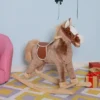 Qaba Kids Rocking Horse, Plush Toddler Rocker, Wooden Base Ride-On Toy With Handle Grip, Traditional Toy For Kids 36M+, Brown 2 Qaba Kids Rocking Horse, Plush Toddler Rocker, Wooden Base Ride-On Toy With Handle Grip, Traditional Toy For Kids 36M+, Brown -Children Toys Discount GUEST 6779d6f8 faa7 4346 8520 fbb368106fcb