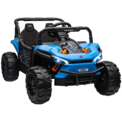 Qaba 12V Ride On Truck, 3.7 MPH Battery Powered Electric Car For Kids W/ Remote Control, 4-Wheel Suspension, Lights, Horn & Music -Children Toys Discount GUEST 68178623 d6c2 44c9 a718 14260a12a326