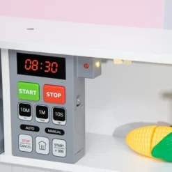 Qaba Wooden Play Kitchen With Realistic Lights And Sounds, Height-Adjustable Kids Kitchen Playset With Microwave, Range Hood, White 11 Qaba Wooden Play Kitchen With Realistic Lights And Sounds, Height-Adjustable Kids Kitchen Playset With Microwave, Range Hood, White -Children Toys Discount GUEST 6bf67a1f 3fb1 4b1b 8ae6 c544bac49355