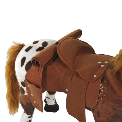Qaba Sound-Making Ride On Horse Stuffed Animal For Kids With Padding, Stuffed Animal Horse Toy For Girls And Boys, Plush Horse Gift With Soft Feel 5 Qaba Sound-Making Ride On Horse Stuffed Animal For Kids With Padding, Stuffed Animal Horse Toy For Girls And Boys, Plush Horse Gift With Soft Feel - Image 3
