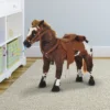 Qaba Sound-Making Ride On Horse Stuffed Animal For Kids With Padding, Stuffed Animal Horse Toy For Girls And Boys, Plush Horse Gift With Soft Feel -Children Toys Discount GUEST 6f128ce9 6c5b 4560 b21c 2dbcd1499efa