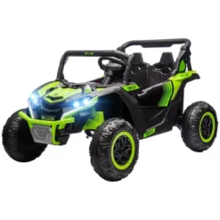 Qaba 24V 7AH Ride On Car, 2 Seater 4MPH Ride On UTV Battery Powered Toy Car With 4 Shock Absorbers, Music Horn LED Lights, For 3-8 Years -Children Toys Discount GUEST 6f14740a 4686 46da 9b55 7c1f0d3edbf7