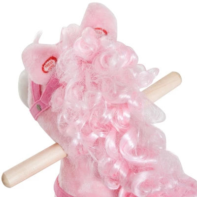 Qaba Kids Ride On Rocking Horse Toddler Plush Toy With Realistic Sounds And Swinging Tail For 3 Years Old Children 6 Qaba Kids Ride On Rocking Horse Toddler Plush Toy With Realistic Sounds And Swinging Tail For 3 Years Old Children - Image 4