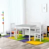Qaba 4-Piece Kids Table Set With 2 Wooden Chairs, 1 Storage Bench, And Interesting Modern Design 1 Qaba 4-Piece Kids Table Set With 2 Wooden Chairs, 1 Storage Bench, And Interesting Modern Design -Children Toys Discount GUEST 7d5ebb35 68ff 401e ae7a a279619eb7c1