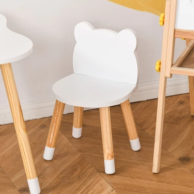 Qaba Kids Table And Chair Set For Arts, Meals, Lightweight Wooden Homework Activity Center, Toddlers Age 3+, White 8 Qaba Kids Table And Chair Set For Arts, Meals, Lightweight Wooden Homework Activity Center, Toddlers Age 3+, White - Image 6