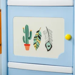 Qaba Kids Toy Storage Organizer With 2 Bins, Coat Hanger, Bookshelf And Toy Collection Shelves -Children Toys Discount GUEST 8a5edf1c 41b0 4320 b33b e4fcbeefbf3d