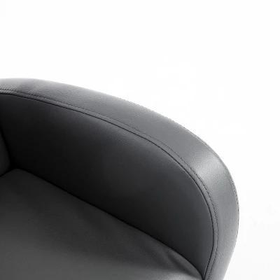 Qaba Kids Sofa Rocking Chair With Side Pocket, PU Leather Toddler Armchair For Children Gray 8 Qaba Kids Sofa Rocking Chair With Side Pocket, PU Leather Toddler Armchair For Children Gray - Image 6