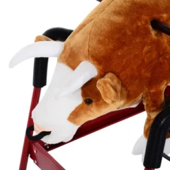 Qaba Plush Spring Rodeo Bull Style Kids Ride-On Toy Rocking Horse With Realistic Sounds -Children Toys Discount GUEST a1ef0346 5f1d 4ac7 90c4 892395d7082d