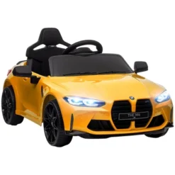 Qaba BMW M4 Licensed Kids Electric Car, 12V Ride On Car With Remote Control, Suspension, Handle Attachment, LED Lights, Music, Soft Start -Children Toys Discount GUEST a4154637 31e6 4d9e a989 6b55dea2f384