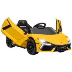 Qaba Lamborghini Revuelto Licensed 12V Kids Ride On Car, Battery Powered Kids Electric Car W/ Hydraulic Doors, Remote, Training Wheels -Children Toys Discount GUEST a7ceb279 cf35 43fa 8c0e 9a9cc133b5ef