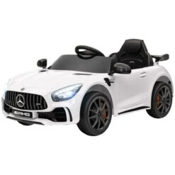 Qaba Mercedes-Benz AMG GTR Licensed 12V Kids Ride On Car With Remote Control, Soft Start, LED Lights, Music Horn & 3 Speeds For 3-6 Years, White 9 Qaba Mercedes-Benz AMG GTR Licensed 12V Kids Ride On Car With Remote Control, Soft Start, LED Lights, Music Horn & 3 Speeds For 3-6 Years, White -Children Toys Discount GUEST a9216320 8477 49f0 88b5 0bd2059009ba
