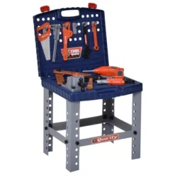Qaba 68 Pcs Kids Tool Bench, Foldable Pretend Workbench Toy Tool Set, Power Tools Workshop With Electric Drill For Toddler 3 To 6 Years Old -Children Toys Discount GUEST b0281493 4fa5 4e26 80cf c206ff995616