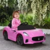 Qaba 12V Kids Electric Car, Maserati Gran Turismo Licensed Electric Car For Kids W/ Remote Control, Soft Start, LED Lights, Music, Horn -Children Toys Discount GUEST b2beb717 5a75 4f90 bb4f e4b64542ed31