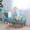 Qaba 2-Seat Kids Sofa Linen Fabric And Wooden Frame Sofa For Kids And Toddlers Ages 3-7, 11" High Seat -Children Toys Discount GUEST bc9a4347 8eab 4a0d 8354 7242e970c40f
