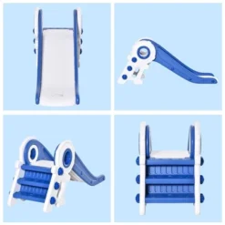 Qaba Folding Kids Slide, Activity Freestanding Climber For Ages 1-3 Years, Indoor And Outdoor Exercise Playset Toy Center, With Cartoon Astronaut Shape -Children Toys Discount GUEST c0dfdcf5 a7d6 4d4a b530 4e7bfe8326cb