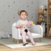 Qaba 2 Seater Kids Sofa, Cloud Shaped Children's Sofa For Nursery Playroom, With Soft Foam Padding, Anti-Tipping Design, For 2-5 Years, White -Children Toys Discount GUEST c19b5f9c 1962 4c1d b330 850257a80447