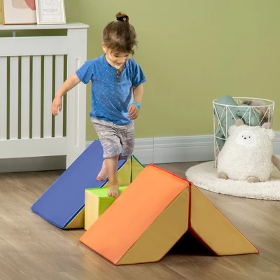 Qaba 5-Piece Soft Play Equipment, Large Baby Foam Playset For Creativity And Shape Discovery With Easy-to-Clean Surface Toddler Educational Toy 3 Qaba 5-Piece Soft Play Equipment, Large Baby Foam Playset For Creativity And Shape Discovery With Easy-to-Clean Surface Toddler Educational Toy