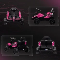 Qaba 24V Electric Car For Kids Battery Powered Kids Ride On Car With Remote Control, Spring Suspension Horn, Music, Lights, Aged 3-8 Years Old -Children Toys Discount GUEST c28e64ea 3845 447a a967 82a8403c6a76