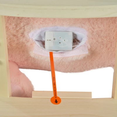 Qaba Rabbit Wooden Rocking Horse With Simulated Sound, Wooden Base, Seat Belt, Plush Stuffed Rocking Chair For Baby, Toddler, 18-36 Months, Pink 7 Qaba Rabbit Wooden Rocking Horse With Simulated Sound, Wooden Base, Seat Belt, Plush Stuffed Rocking Chair For Baby, Toddler, 18-36 Months, Pink - Image 5