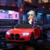 Qaba BMW M4 Licensed Kids Electric Car, 12V Ride On Car With Remote Control, Suspension, Handle Attachment, LED Lights, Music, Soft Start -Children Toys Discount GUEST cf1efb9c fef7 48c1 bbdc 90eca41911dc