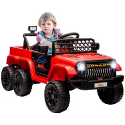 Qaba 12V 4x4 Kids Electric Car, 2WD/4WD Switchable Kids Ride On Car With Parent Remote Control, Spring Suspension System, Back Trailer 17 Qaba 12V 4x4 Kids Electric Car, 2WD/4WD Switchable Kids Ride On Car With Parent Remote Control, Spring Suspension System, Back Trailer -Children Toys Discount GUEST d02e7bb7 312f 40d6 a2f1 46cb44fd3190