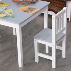 Qaba Kids Table And Chair Set For Arts, Meals, Lightweight Wooden Homework Activity Center, Toddlers Age 3+, Gray 11 Qaba Kids Table And Chair Set For Arts, Meals, Lightweight Wooden Homework Activity Center, Toddlers Age 3+, Gray -Children Toys Discount GUEST d0bf6846 6423 45bd 8263 00ff71754f08