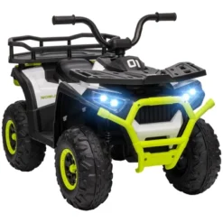 Qaba 12V Kids ATV, Battery Powered 4 Wheeler Quad W/ Spring Suspension Wheels, Rear Storage Basket, Lights, Music 14 Qaba 12V Kids ATV, Battery Powered 4 Wheeler Quad W/ Spring Suspension Wheels, Rear Storage Basket, Lights, Music -Children Toys Discount GUEST d171d442 b113 4105 aa92 cf84306565af