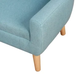 Qaba 2-Seat Kids Sofa Linen Fabric And Wooden Frame Sofa For Kids And Toddlers Ages 3-7, 11" High Seat -Children Toys Discount GUEST d271758f c75d 42e2 9d7d ed8f66d42970